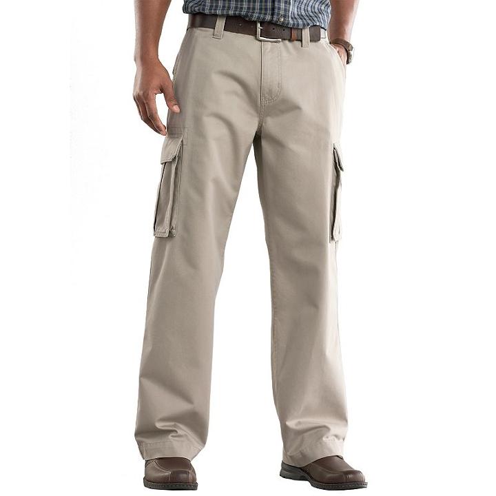 Men's Sonoma Goods For Life&trade; Relaxed-fit Twill Cargo Pants, Size: 33x32, Beig/green (beig/khaki)