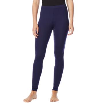 Women's Heat Keep Jersey Knit Leggings, Size: Large, Blue (navy)