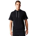 Men's Adidas Cross Up Hoodie, Size: Medium, Black