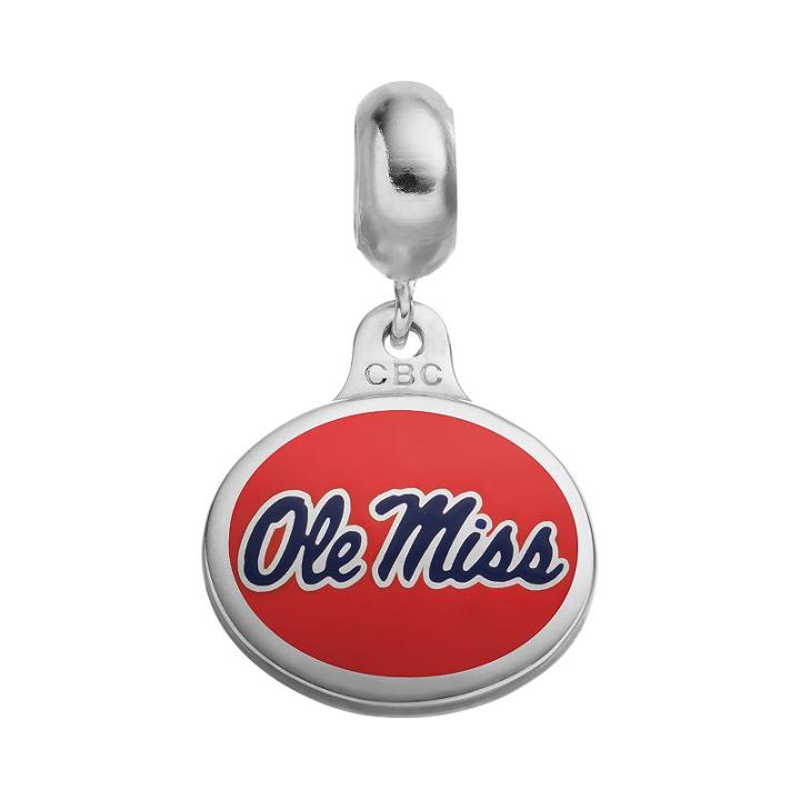 Fiora Sterling Silver Ole Miss Rebels Logo Charm, Women's, Multicolor