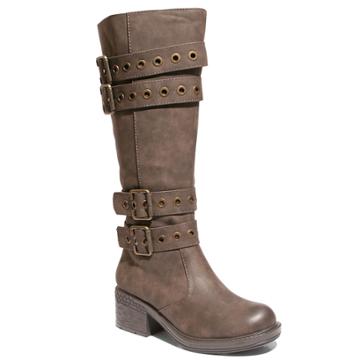 Two Lips Too Too Janice Women's Knee High Boots, Size: Medium (11), Brown
