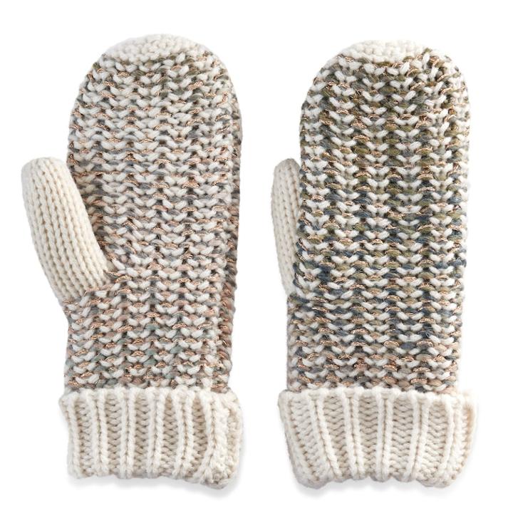 Madden Nyc Women's Lined Spectrum Knit Mittens, Natural