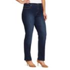 Plus Size Gloria Vanderbilt Amanda Embellished Jeans, Women's, Size: 16 W, Dark Blue