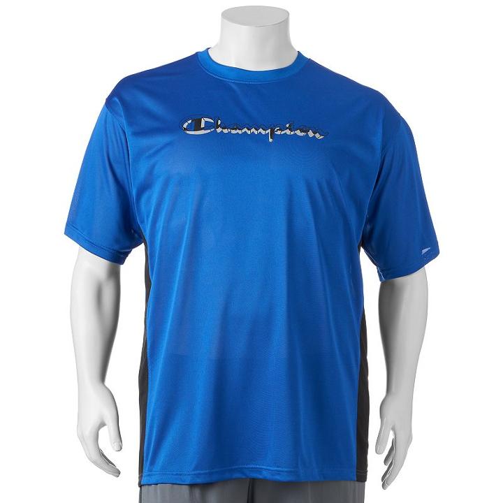 Big & Tall Champion Modern-fit Colorblock Logo Tee, Men's, Size: 6xb, Purple