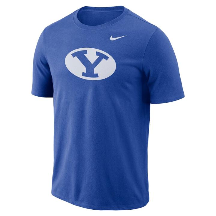 Men's Nike Byu Cougars Logo Tee, Size: Medium, Blue