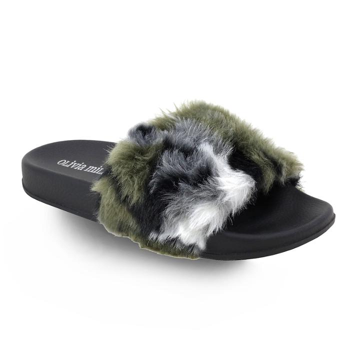 Olivia Miller Dania Women's Slide Sandals, Size: 10, Black