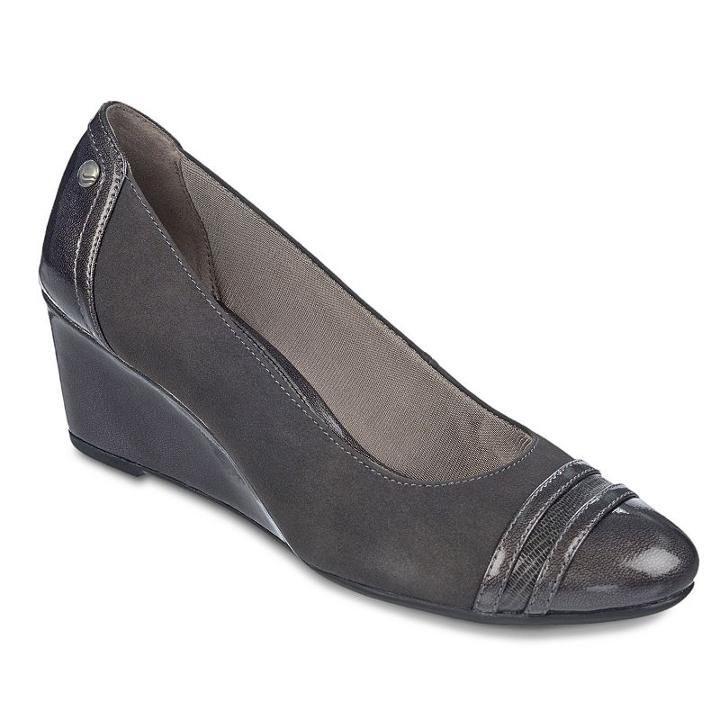 Lifestride Juliana Women's Wedges, Size: Medium (5), Dark Grey