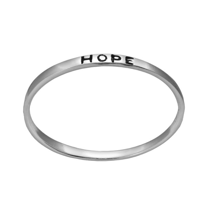 Itsy Bitsy Sterling Silver Hope Ring, Women's, Size: 7