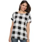 Women's Rock & Republic&reg; Crepe Strappy-back Top, Size: Medium, Black