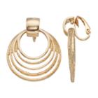 Dana Buchman Hoop Clip On Earrings, Women's, Gold