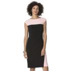 Women's Chaps Colorblock Sheath Dress, Size: Large, Black