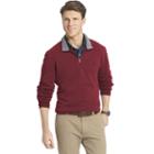 Men's Izod Advantage Classic-fit Soft-touch Quarter-zip Pullover Sweater, Size: Small, Light Red