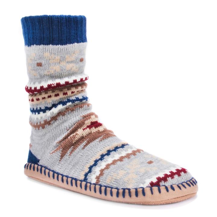 Men's Muk Luks Boot Slippers, Size: S-m, Brown
