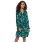 Women's Sonoma Goods For Life&trade; Pintuck Challis Dress, Size: Large, Dark Blue