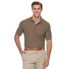 Big & Tall Croft & Barrow&reg; Classic-fit Easy-care Pique Performance Pocket Polo, Men's, Size: 2xb, Med Brown