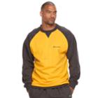 Big & Tall Champion Raglan Fleece Sweatshirt, Men's, Size: 4xl Tall, Yellow Oth