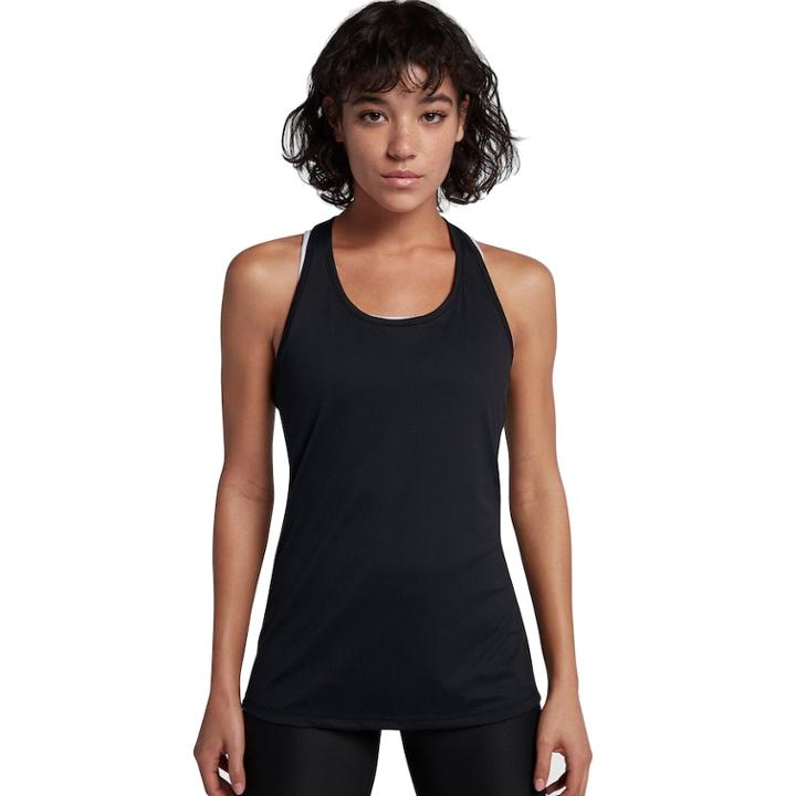 Women's Nike Dry Training Mesh Racerback Tank, Size: Large, Grey (charcoal)