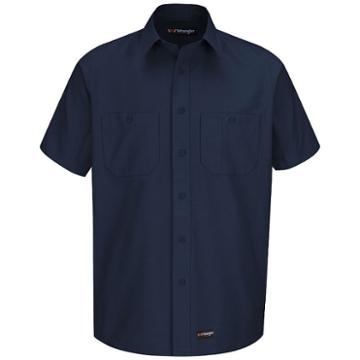 Men's Wrangler Workwear Work Shirt, Size: Xxl, Blue