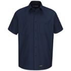 Men's Wrangler Workwear Work Shirt, Size: Xxl, Blue