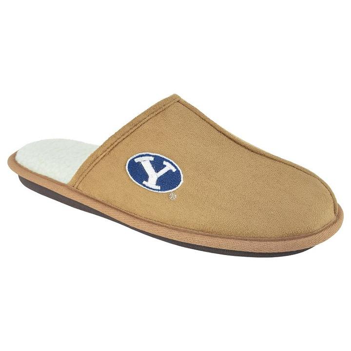 Men's Byu Cougars Scuff Slipper Shoes, Size: Small, Brown