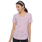 Petite Tek Gear&reg; Burnout Tee, Women's, Size: S Petite, Med Purple