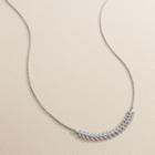 Lc Lauren Conrad Runway Collection Curved Branch Necklace, Women's, Silver