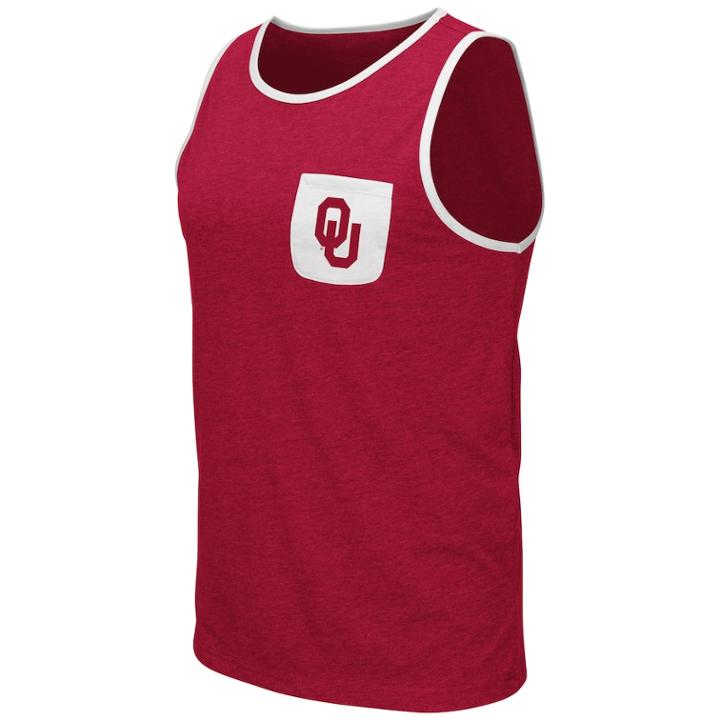Men's Colosseum Oklahoma Sooners Tank Top, Size: Large, Dark Red