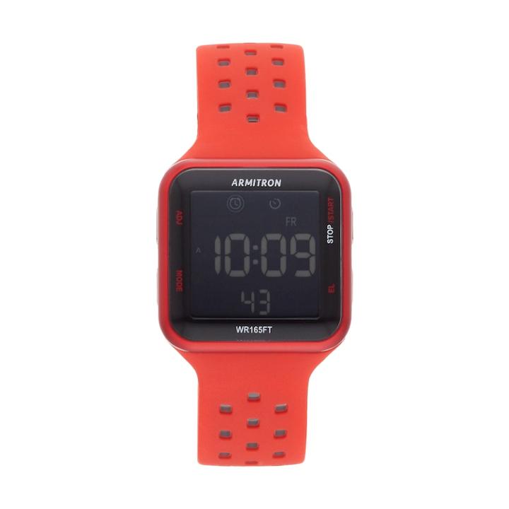 Armitron Digital Chronograph Sport Watch, Men's, Size: Medium, Red