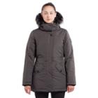 Women's Noize Hooded Mid-length Jacket, Size: Xl, Grey