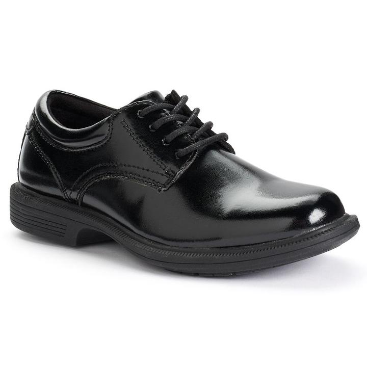 Nunn Bush Baker Street Jr. Boys' Oxford Dress Shoes, Boy's, Size: Medium (12), Black