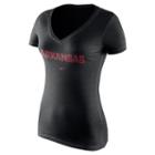 Women's Nike Arkansas Razorbacks Wordmark Tee, Size: Small, Black