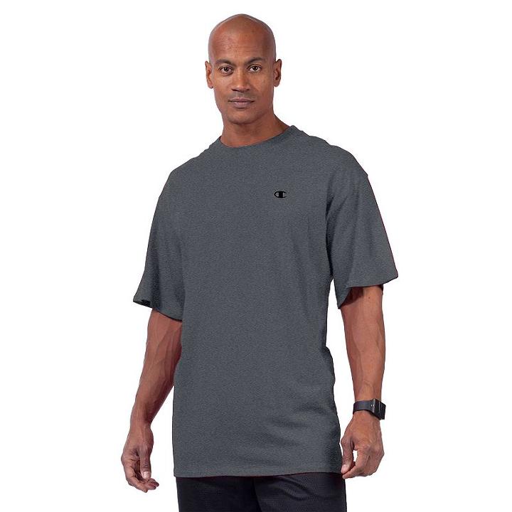 Big & Tall Champion Solid Tee, Men's, Size: 3xlt, Dark Grey