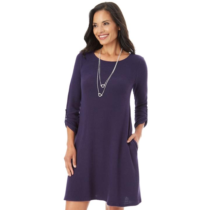 Women's Apt. 9&reg; Swing Dress, Size: Xl, Blue (navy)