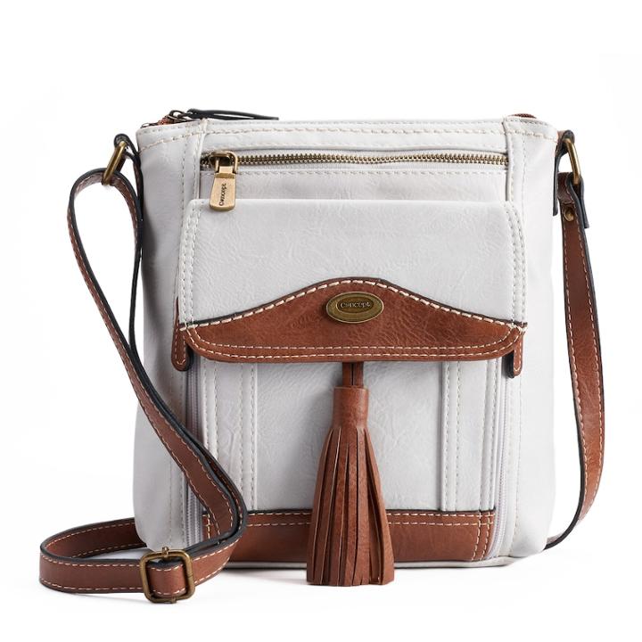 Concept Devereux Tassel Crossbody Bag, Women's, Light Grey