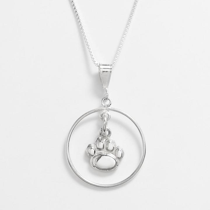 Dayna U Penn State Nittany Lions Sterling Silver Logo Pendant, Women's, Size: 16, Grey