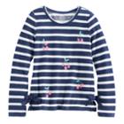 Girls 7-16 So&reg; Side Tie Sweatshirt, Size: 7-8, Dark Blue