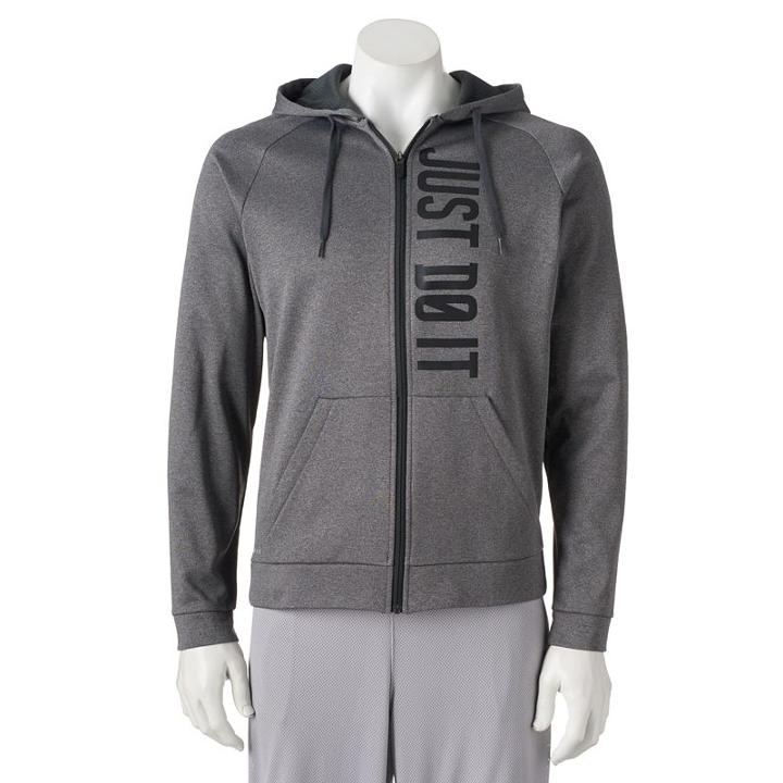 Men's Nike Therma Fleece Hoodie, Size: Medium, Grey Other