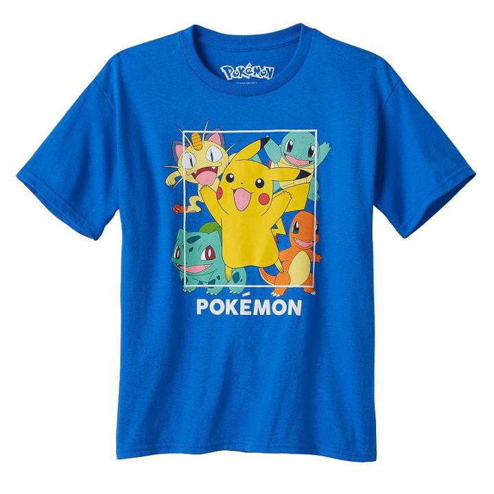 Boys 8-20 Pokemon Gang Tee, Boy's, Size: Large, Blue (navy)