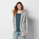 Women's Sonoma Goods For Life&trade; Marled Cardigan, Size: Large, Lt Green