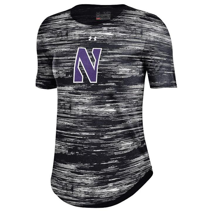 Women's Under Armour Northwestern Wildcats Novelty Tee, Size: Small, Black