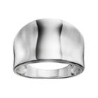 Primrose Sterling Silver Cigar Band Ring, Women's, Size: 8, Grey