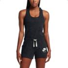 Women's Nike Gym Vintage Romper, Size: Large, Grey (charcoal)