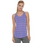 Women's Tek Gear&reg; Stripe Racerback Tank, Size: Xs, Med Purple