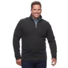 Big & Tall Izod Advantage Regular-fit Stretch Performance Fleece Quarter-zip Pullover, Men's, Size: 3xl Tall, Grey (charcoal)