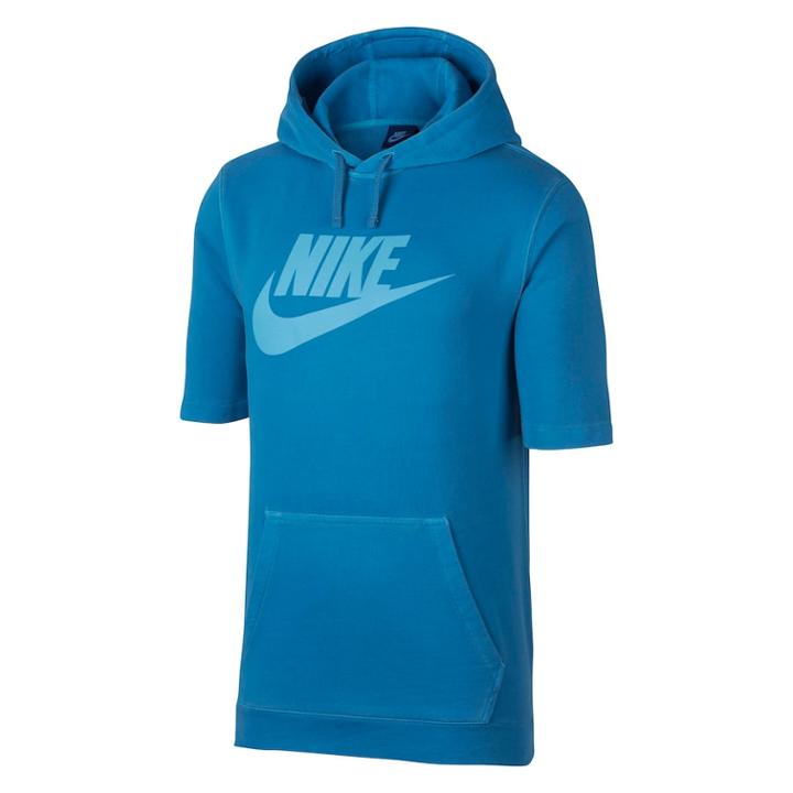 Men's Nike Logo Pullover Hoodie, Size: Large, Blue