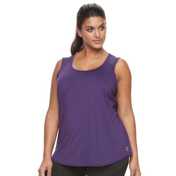 Plus Size Fila Sport&reg; Core Scoopneck Tank, Women's, Size: 2xl, Drk Purple