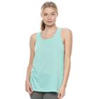 Juniors' So&reg; Mesh Back Space-dyed Tank, Girl's, Size: Xl, Turquoise/blue (turq/aqua)