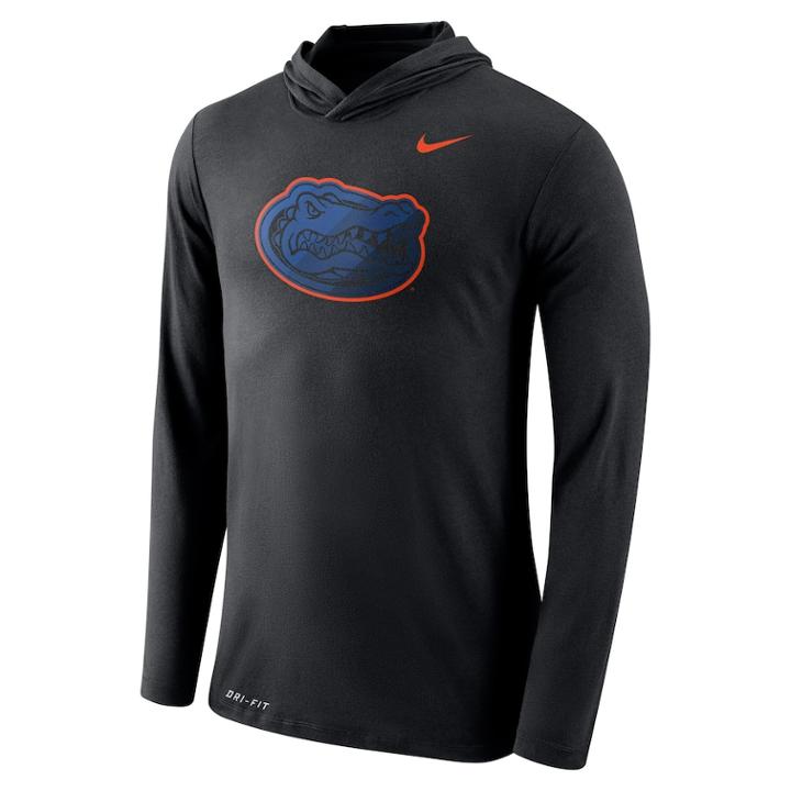 Men's Nike Florida Gators Dri-fit Hooded Tee, Size: Medium, Black