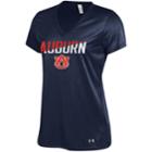 Women's Under Armour Auburn Tigers Tech Tee, Size: Small, Blue (navy)