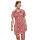 Juniors' Liberty Love Lace Bodycon Dress, Teens, Size: Medium, Med Pink